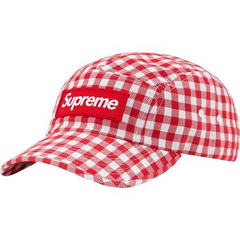 Sombreros Supreme Gingham Camp Cap Rojas | Supreme 517AP